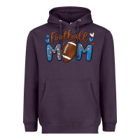 Plum football mom Heavyweight Hoodie - MaliasSmallBusiness