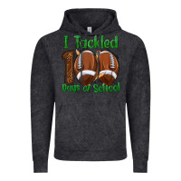 Vintage Black i tackled 100 days of school football Vintage Hoodie - texasbilliewilder