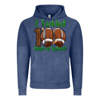 Vintage Denim i tackled 100 days of school football Vintage Hoodie - texasbilliewilder