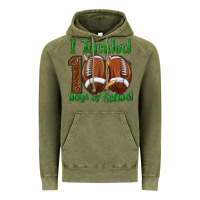Vintage Olive i tackled 100 days of school football Vintage Hoodie - texasbilliewilder