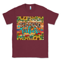 Burgundy teacher vibes Classic Tee - JahusDesignShop
