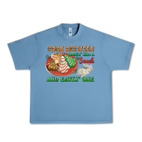 Pebble Blue torn between lookin like a snack and eatin one Urban Heavy Tee - FaDigitalArtStudio