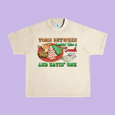 Torn Between Lookin Like A Snack And Eatin One Urban Heavy Tee Designed By Fadigitalartstudio