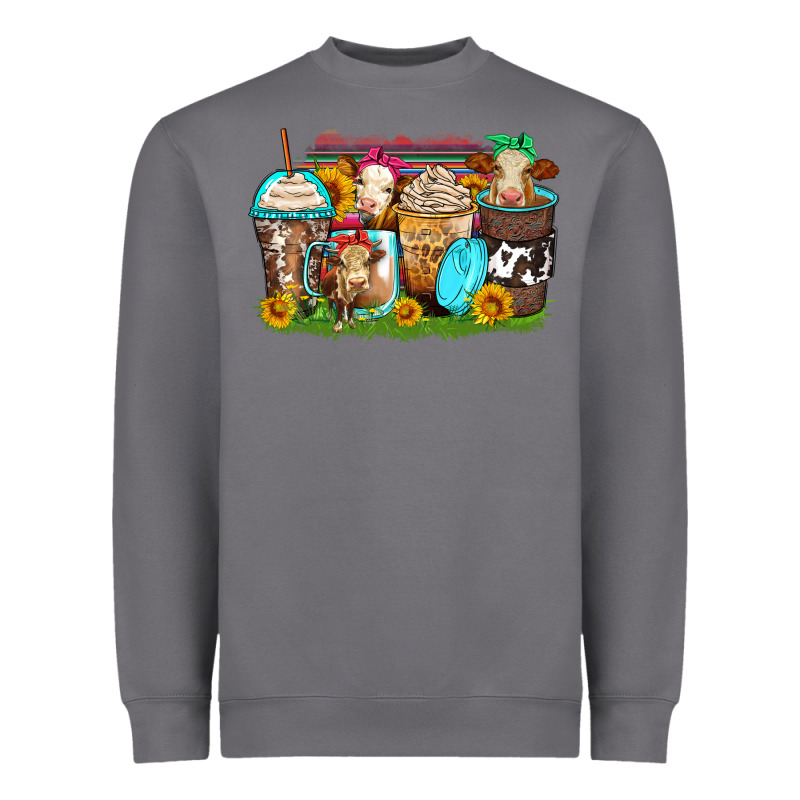 Heifers Coffee Cups Heavyweight Sweatshirt by Zillion Design Studio | Teevron
