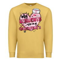 Antique Gold my residents are my valentines Premium Sweatshirt - MaliasSmallBusiness