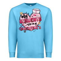 Ocean Blue my residents are my valentines Premium Sweatshirt - MaliasSmallBusiness