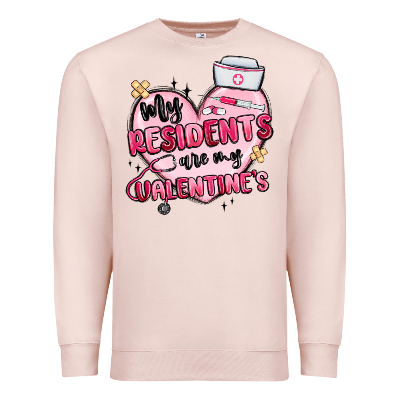 My Residents Are My Valentines Premium Sweatshirt by MaliasSmallBusiness | Teevron