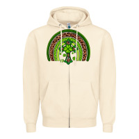 Sandshell Western Shamrock Cross Rainbow Zipper Hoodie - Artiststas
