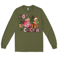 Army Green hot cocoa Long Sleeve Tee - AdoDesignShop