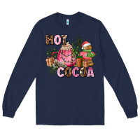 Navy hot cocoa Long Sleeve Tee - AdoDesignShop