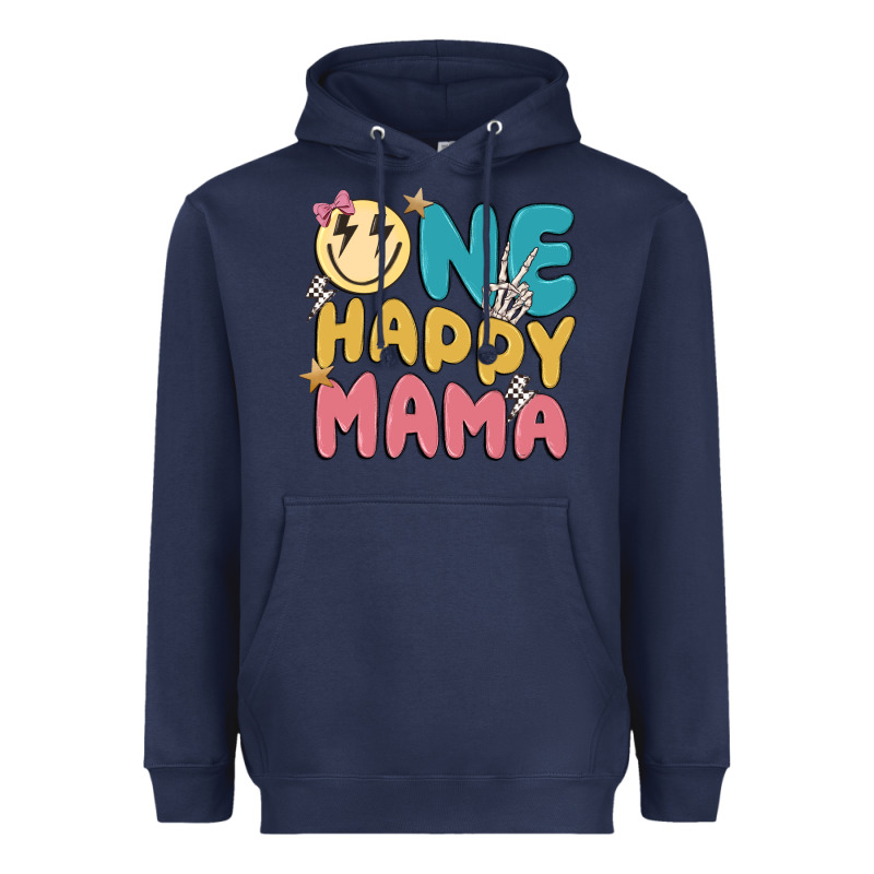 One Happy Mama Heavyweight Hoodie by MaliasSmallBusiness | Teevron