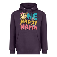 Plum one happy mama Heavyweight Hoodie - MaliasSmallBusiness