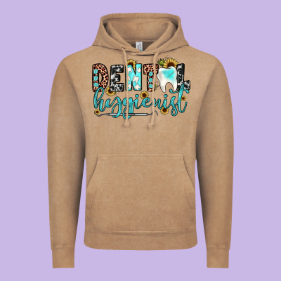 Dental Hygienist Vintage Hoodie Designed By Jahusdesignshop