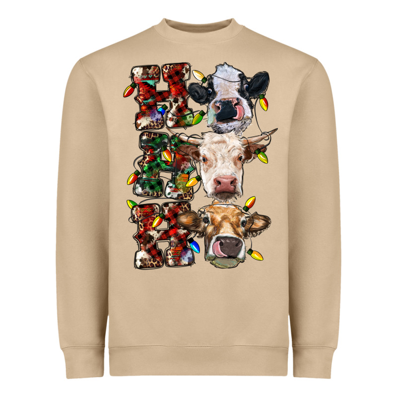 Hohoho Cows Heavyweight Sweatshirt by RanaPortraitStore | Teevron