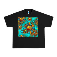 Black western sunset sunflowers seamless pattern Urban Heavy Tee - HRA Design Shop