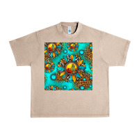 French Oak western sunset sunflowers seamless pattern Urban Heavy Tee - HRA Design Shop