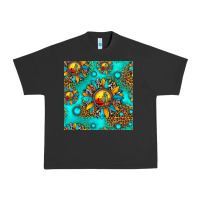 Pigment Black western sunset sunflowers seamless pattern Urban Heavy Tee - HRA Design Shop