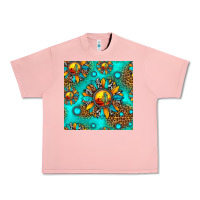 Salmon western sunset sunflowers seamless pattern Urban Heavy Tee - HRA Design Shop