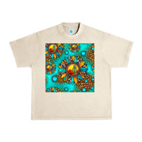Sandshell western sunset sunflowers seamless pattern Urban Heavy Tee - HRA Design Shop