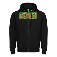 Black St. Patrick's Day Western  Lucky And Blessed Zipper Hoodie - Artiststas