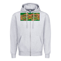 Heather Grey St. Patrick's Day Western  Lucky And Blessed Zipper Hoodie - Artiststas