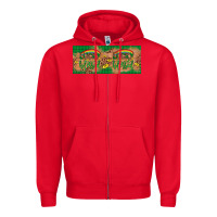 Red St. Patrick's Day Western  Lucky And Blessed Zipper Hoodie - Artiststas