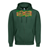 Sports Green St. Patrick's Day Western  Lucky And Blessed Zipper Hoodie - Artiststas