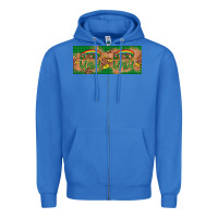 True Royal St. Patrick's Day Western  Lucky And Blessed Zipper Hoodie - Artiststas