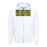 White St. Patrick's Day Western  Lucky And Blessed Zipper Hoodie - Artiststas