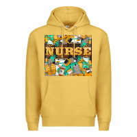 Antique Gold Green And Yellow Nurse Premium Hoodie - LillyAllenDesigns