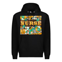 Black Green And Yellow Nurse Premium Hoodie - LillyAllenDesigns