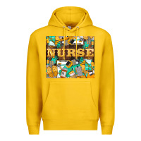 Lemon Green And Yellow Nurse Premium Hoodie - LillyAllenDesigns