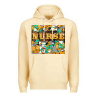 Pina Colada Green And Yellow Nurse Premium Hoodie - LillyAllenDesigns