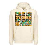 Sandshell Green And Yellow Nurse Premium Hoodie - LillyAllenDesigns
