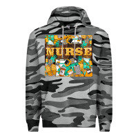 Slate Camo Green And Yellow Nurse Premium Hoodie - LillyAllenDesigns