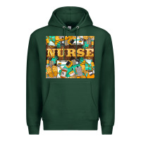 Sports Green Green And Yellow Nurse Premium Hoodie - LillyAllenDesigns