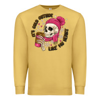 Antique Gold its cold outside like my heart Premium Sweatshirt - MaliasSmallBusiness