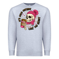 Heather Grey its cold outside like my heart Premium Sweatshirt - MaliasSmallBusiness