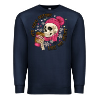 Navy its cold outside like my heart Premium Sweatshirt - MaliasSmallBusiness