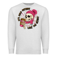 Oatmeal Heather its cold outside like my heart Premium Sweatshirt - MaliasSmallBusiness