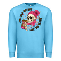 Ocean Blue its cold outside like my heart Premium Sweatshirt - MaliasSmallBusiness