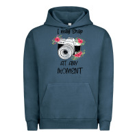 Pigment Midnight Navy I May Snap At Any Moment Urban Hoodie - Bettercallsaul