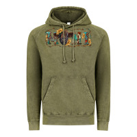 Vintage Olive western mini black highland calf Vintage Hoodie - RanaPortraitStore