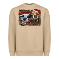 Mushroom christmas heifers with leopard and cowhide background Heavyweight Sweatshirt - RanaPortraitStore