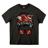 Asphalt football mom Heavy Core Tee - RacoonDesign
