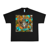 Black aztec bull skull seamless pattern Urban Heavy Tee - HRA Design Shop