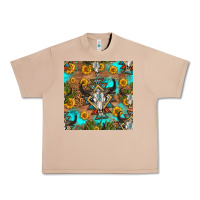 Burro aztec bull skull seamless pattern Urban Heavy Tee - HRA Design Shop