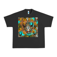 Pigment Black aztec bull skull seamless pattern Urban Heavy Tee - HRA Design Shop