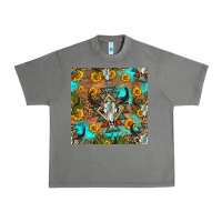 Tornado aztec bull skull seamless pattern Urban Heavy Tee - HRA Design Shop