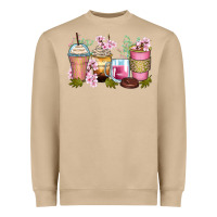 Mushroom flowers coffee cups Heavyweight Sweatshirt - Zillion Design Studio